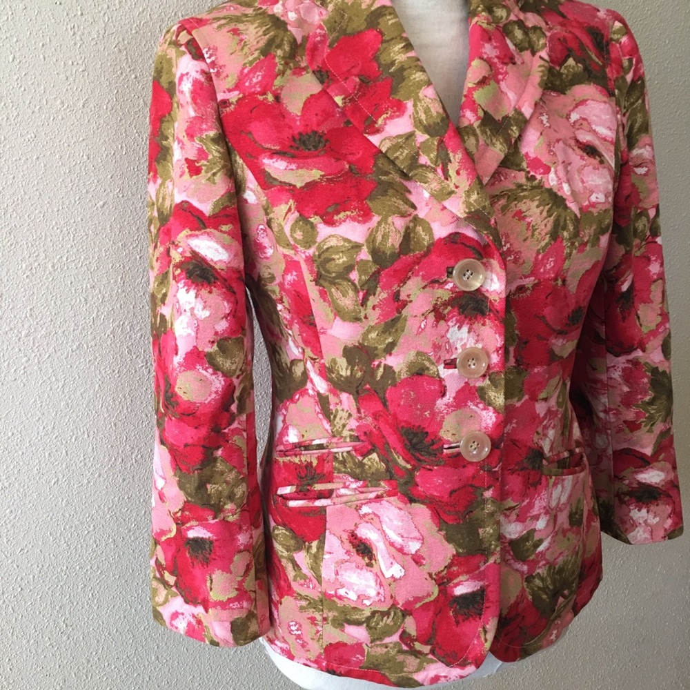 Ann Taylor Floral Blazer Sz.4